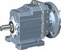 gearmotor helical gearmotored motor inline shaft speed reducer R series