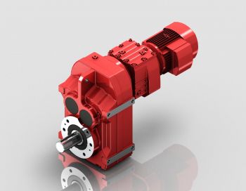 F Series Parallel Shaft Helical Gearmotor GF157R97-Y18.5-4P-196-M1-270°