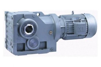 1.1 KW skew bevel helical gearbox GKA97R57-Y1.1-4P-382-M5-0°