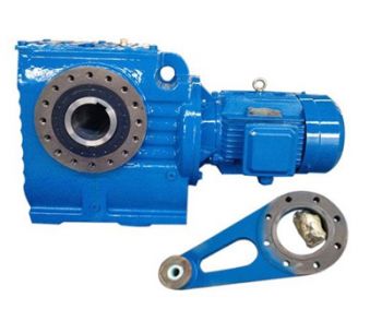 1.1 KW skew bevel helical gearbox GKAT107R77-Y1.1-4P-364-M6-270°
