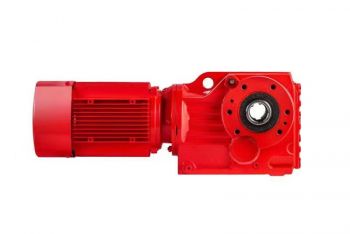 Electric motor and gearbox combination GKH87-Y4-4P-70.46-M6-90°