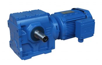 Right Angle Helical worm gear units Motor rducer GS100-Y30-4P-30.29-M1-270°