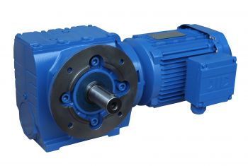 Right Angle Helical worm gear units Motor rducer GSF100-Y30-4P-22.39-M6-90°