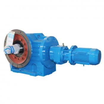 Right Angle Helical worm gear units Motor rducer GSF100R77-Y0.12-4P-12901-M6-0°