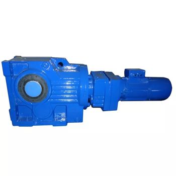 Right Angle Helical worm gear units Motor rducer GSHF100R77-Y0.12-4P-10719-M2-180°