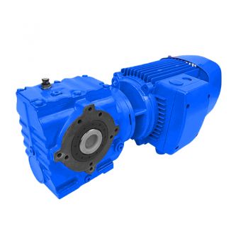 Right Angle Helical worm gear units Motor rducer GSHZ47R17-Y0.12-4P-200-M1-180°
