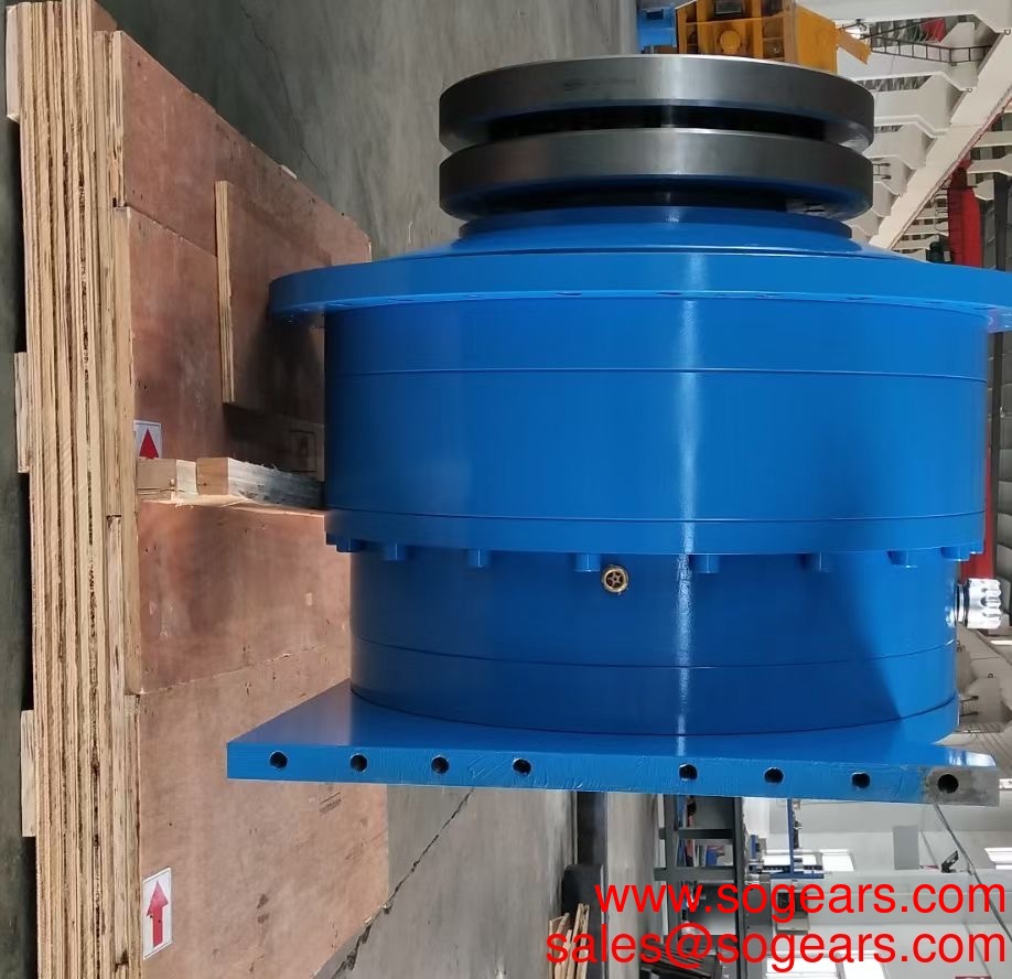 DWJC-50-500:1-0.55KW helical gear worm reducer gearbox drive for greenhouse aluminum housing