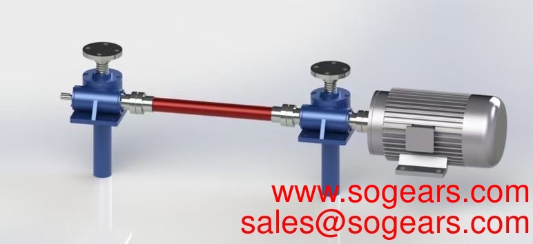 DWJC-50-500:1-0.55KW helical gear worm reducer gearbox drive for greenhouse aluminum housing